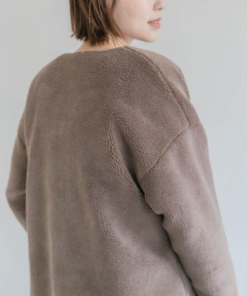 F by ROSSO(エフバイロッソ)の「F by ROSSO リバーシブルボアブルゾン(ブルゾン・レディース・ブラウン/オフホワイト・FREE)」の14枚目の写真