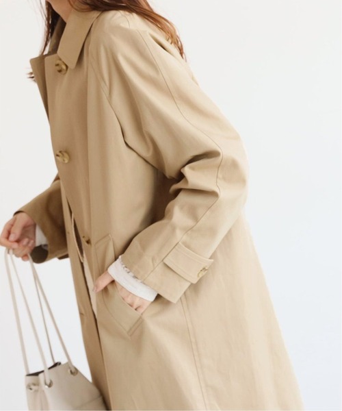 JOURNAL STANDARD relume（ジャーナルスタンダード　レリューム）の「スーピマコットンステンカラーコート◆（ステンカラーコート・レディース・ベージュ・38/36）」の11枚目の写真