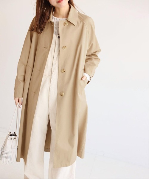 JOURNAL STANDARD relume（ジャーナルスタンダード　レリューム）の「スーピマコットンステンカラーコート◆（ステンカラーコート・レディース・ベージュ・38/36）」の10枚目の写真