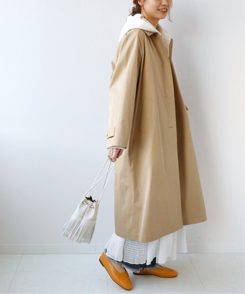 JOURNAL STANDARD relume（ジャーナルスタンダード　レリューム）の「スーピマコットンステンカラーコート◆（ステンカラーコート・レディース・ベージュ・38/36）」の5枚目の写真