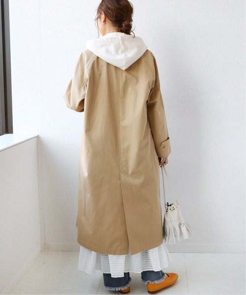 JOURNAL STANDARD relume（ジャーナルスタンダード　レリューム）の「スーピマコットンステンカラーコート◆（ステンカラーコート・レディース・ベージュ・38/36）」の6枚目の写真