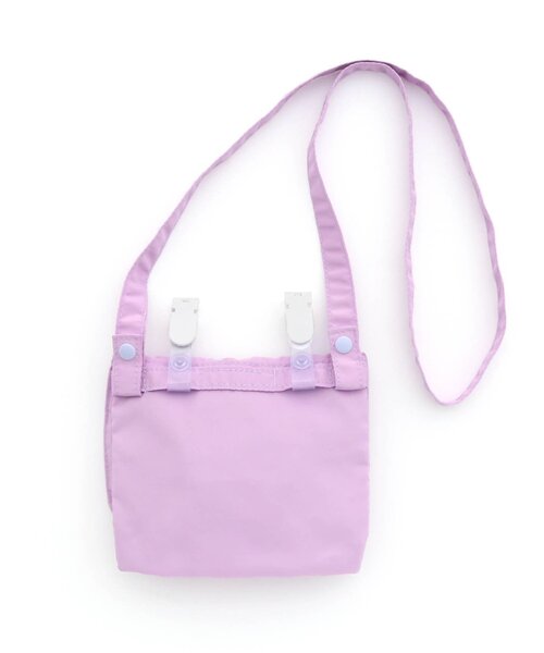 Ampersand（アンパサンド）の「２WAYリボンつき移動ポケット（ポーチ・キッズ・ピンク/ラベンダー・FREE）」の5枚目の写真