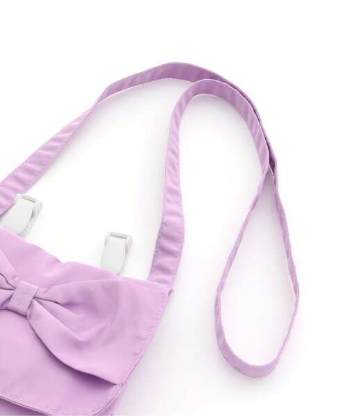 Ampersand（アンパサンド）の「２WAYリボンつき移動ポケット（ポーチ・キッズ・ピンク/ラベンダー・FREE）」の10枚目の写真