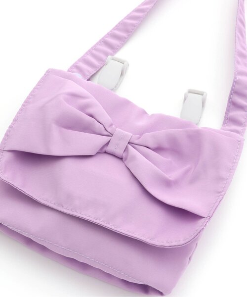 Ampersand（アンパサンド）の「２WAYリボンつき移動ポケット（ポーチ・キッズ・ピンク/ラベンダー・FREE）」の11枚目の写真