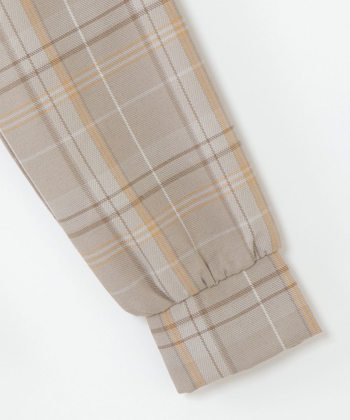 ikka（イッカ）の「【キッズ】ベストレイヤードチェック柄ワンピース(100~160cm)（ワンピース・キッズ・ブラック/オフホワイト・100/110/120/130/140/150/160）」の5枚目の写真