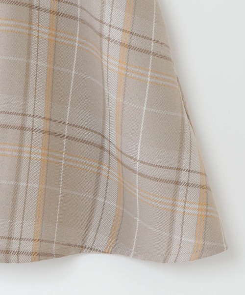 ikka（イッカ）の「【キッズ】ベストレイヤードチェック柄ワンピース(100~160cm)（ワンピース・キッズ・ブラック/オフホワイト・100/110/120/130/140/150/160）」の7枚目の写真