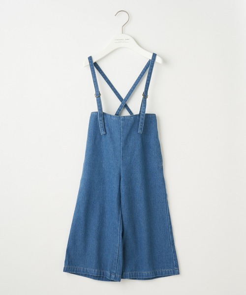 CIAOPANIC TYPY(チャオパニックティピー)の「【KIDS】【TYPY DENIM】甘織デニムサス付きパンツ(サロペット/オーバーオール・キッズ・ホワイト/サックスブルー・SMALL/MEDIUM/LARGE/X-LARGE/XX-LARGE)」の8枚目の写真