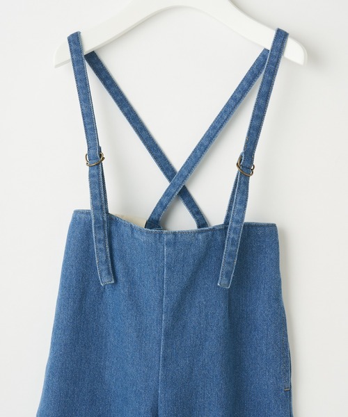 CIAOPANIC TYPY(チャオパニックティピー)の「【KIDS】【TYPY DENIM】甘織デニムサス付きパンツ(サロペット/オーバーオール・キッズ・ホワイト/サックスブルー・SMALL/MEDIUM/LARGE/X-LARGE/XX-LARGE)」の9枚目の写真