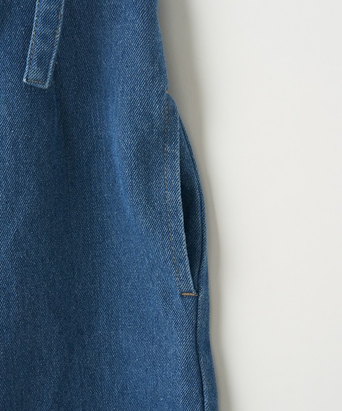 CIAOPANIC TYPY(チャオパニックティピー)の「【KIDS】【TYPY DENIM】甘織デニムサス付きパンツ(サロペット/オーバーオール・キッズ・ホワイト/サックスブルー・SMALL/MEDIUM/LARGE/X-LARGE/XX-LARGE)」の11枚目の写真