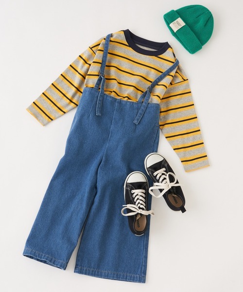 CIAOPANIC TYPY(チャオパニックティピー)の「【KIDS】【TYPY DENIM】甘織デニムサス付きパンツ(サロペット/オーバーオール・キッズ・ホワイト/サックスブルー・SMALL/MEDIUM/LARGE/X-LARGE/XX-LARGE)」の17枚目の写真