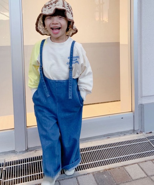 CIAOPANIC TYPY(チャオパニックティピー)の「【KIDS】【TYPY DENIM】甘織デニムサス付きパンツ(サロペット/オーバーオール・キッズ・ホワイト/サックスブルー・SMALL/MEDIUM/LARGE/X-LARGE/XX-LARGE)」の19枚目の写真