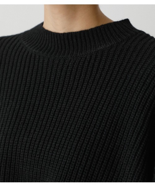 AZUL by moussy(アズールバイマウジー)の「SHORT KNIT SET TOPS /ショートニットセットトップス(ニット/セーター・レディース・ライトグレー/オレンジ系その他/ライトイエロー/ブラック・SMALL/MEDIUM)」の11枚目の写真