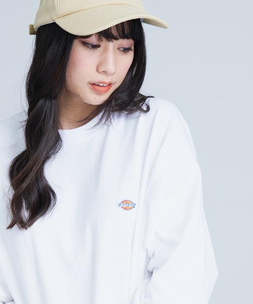 Dickies(ディッキーズ)の「【DICKIES/ディッキーズ】ミニワッペン ワンポイントロゴロンTスウェットトレーナー(スウェット・メンズ・ピンク/ベージュ/ブラック/ホワイト/ブルー・X-LARGE/LARGE/MEDIUM)」の13枚目の写真