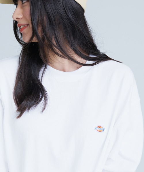 Dickies(ディッキーズ)の「【DICKIES/ディッキーズ】ミニワッペン ワンポイントロゴロンTスウェットトレーナー(スウェット・メンズ・ピンク/ベージュ/ブラック/ホワイト/ブルー・X-LARGE/LARGE/MEDIUM)」の14枚目の写真