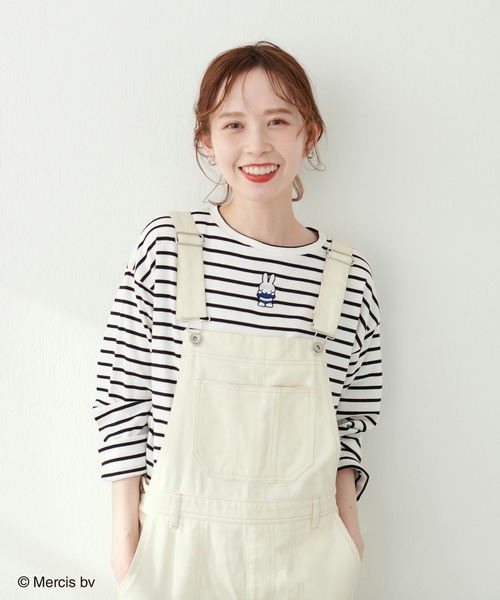 natural couture(ナチュラルクチュール)の「【ミッフィーコラボ・WEB限定カラー有り】アソート柄ショート丈T(Tシャツ/カットソー・レディース・ブラック/ベージュ/オフホワイト/その他1・FREE)」の18枚目の写真