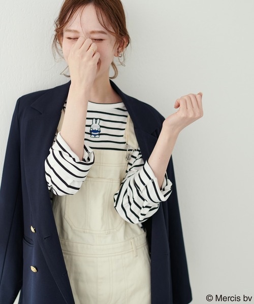 natural couture(ナチュラルクチュール)の「【ミッフィーコラボ・WEB限定カラー有り】アソート柄ショート丈T(Tシャツ/カットソー・レディース・ブラック/ベージュ/オフホワイト/その他1・FREE)」の19枚目の写真