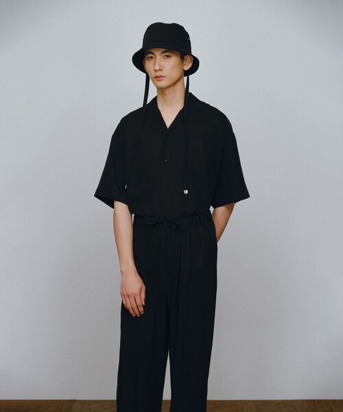 JOSEPH STUDIO(ジョゼフストゥディオ)の「リヨセルツイル オープンシャツ(シャツ/ブラウス・メンズ・ブラック系/スカイブルー系・6/8)」の5枚目の写真