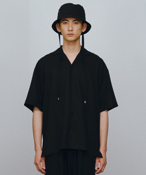 JOSEPH STUDIO(ジョゼフストゥディオ)の「リヨセルツイル オープンシャツ(シャツ/ブラウス・メンズ・ブラック系/スカイブルー系・6/8)」の9枚目の写真