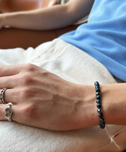 B.R.U(ブル)の「ネイビーストーンブレスレット(ブレスレット・レディース・ネイビー・FREE)」の7枚目の写真