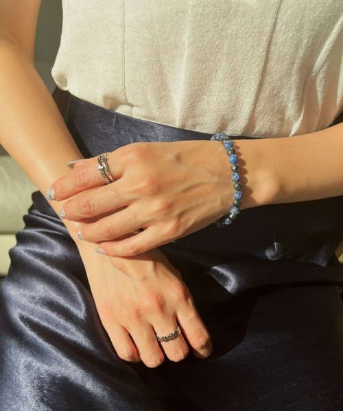 B.R.U(ブル)の「ネイビーストーンブレスレット(ブレスレット・レディース・ネイビー・FREE)」の9枚目の写真