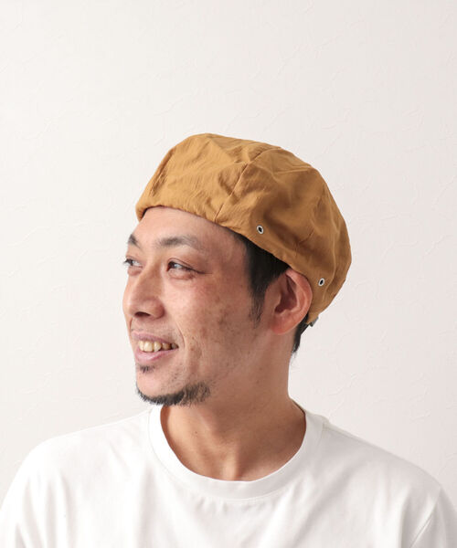 halo commodity（ハロ　コモディティー）の「【halo commodity/ハロ コモディティー】Salt Path Beret ベレー帽（ハンチング/ベレー帽・メンズ・マスタード/オリーブ/ネイビー/ブラック/ベージュ/ライトグレー・FREE）」の8枚目の写真