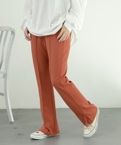 GLOBAL WORK(グローバルワーク)の「大人見えカットフレアパンツ/AND YUA ANY/263869(その他パンツ・キッズ・ブラック/グリーン/アイボリー/ライトイエロー/オレンジ/グリーン系その他6・150cm/160cm)」の6枚目の写真