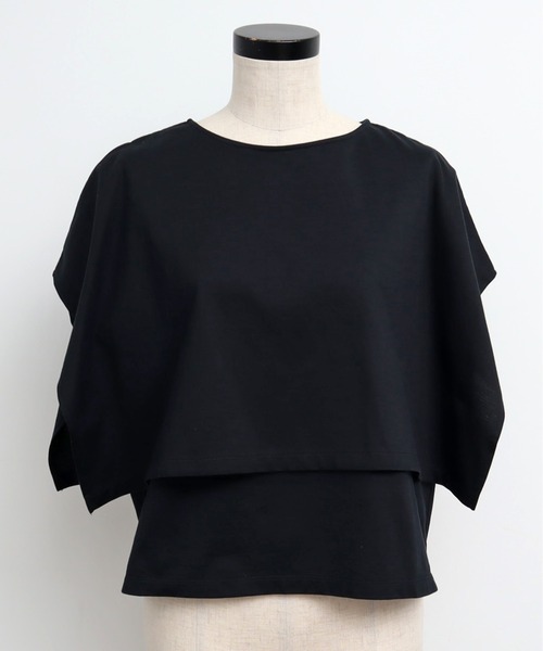 Malle（マル）の「malle 超度詰天竺 肩掛けプルオーバー（Tシャツ/カットソー・レディース・ブラック/クリーム・FREE）」の19枚目の写真