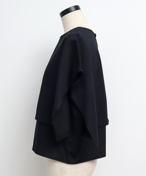 Malle（マル）の「malle 超度詰天竺 肩掛けプルオーバー（Tシャツ/カットソー・レディース・ブラック/クリーム・FREE）」の20枚目の写真