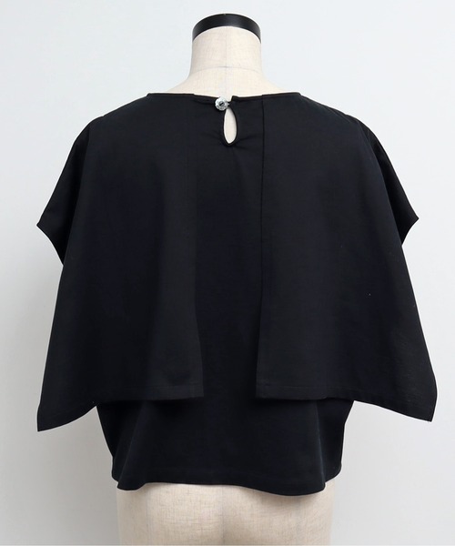 Malle（マル）の「malle 超度詰天竺 肩掛けプルオーバー（Tシャツ/カットソー・レディース・ブラック/クリーム・FREE）」の21枚目の写真