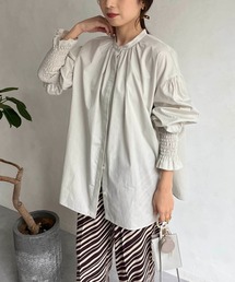 CAPRICIEUX LE'MAGE | 袖シャーリングパフシャツ(シャツ/ブラウス)