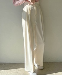 SONA | SONYUNARA ピンタックハイウエストワイドスラックス(スラックス)