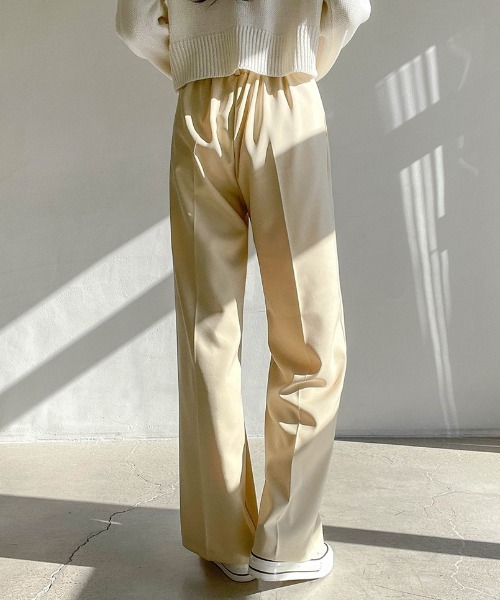 SONA（ソナ）の「SONYUNARA ピンタックハイウエストワイドスラックス（スラックス・レディース・ダークグレー/ベージュ/クリーム/イエロー・FREE）」の15枚目の写真