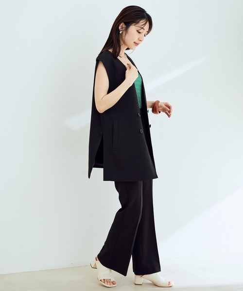 ビアズリー 上下セット！　ギャザージレ&パンツセット ビアズリー ギャザージレ&パンツセット