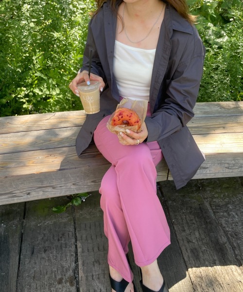 THE STANDARD(ザスタンダード)の「WEGO/パッカリングブロードシャツ(シャツ/ブラウス・メンズ・ブラック系その他4/サックスブルー/ベージュ/ブルー系その他4/ホワイト/パープル系その他4/ブラック系その他/グリーン系その他4・SMALL/MEDIUM/LARGE)」の3枚目の写真