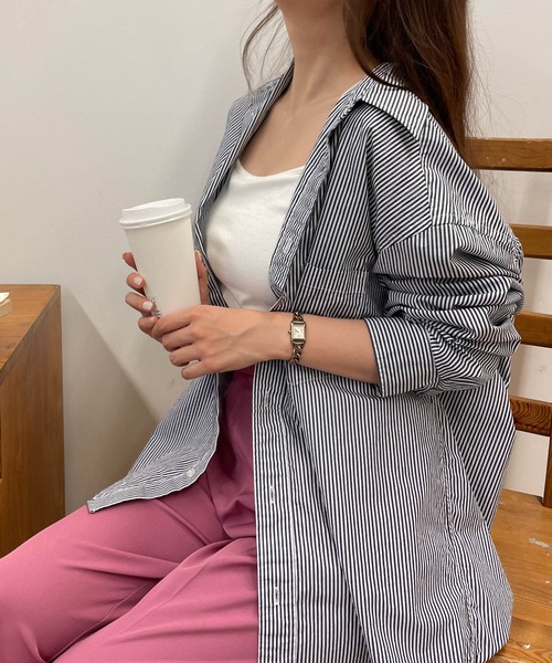 THE STANDARD(ザスタンダード)の「WEGO/パッカリングブロードシャツ(シャツ/ブラウス・メンズ・ブラック系その他4/サックスブルー/ベージュ/ブルー系その他4/ホワイト/パープル系その他4/ブラック系その他/グリーン系その他4・SMALL/MEDIUM/LARGE)」の4枚目の写真