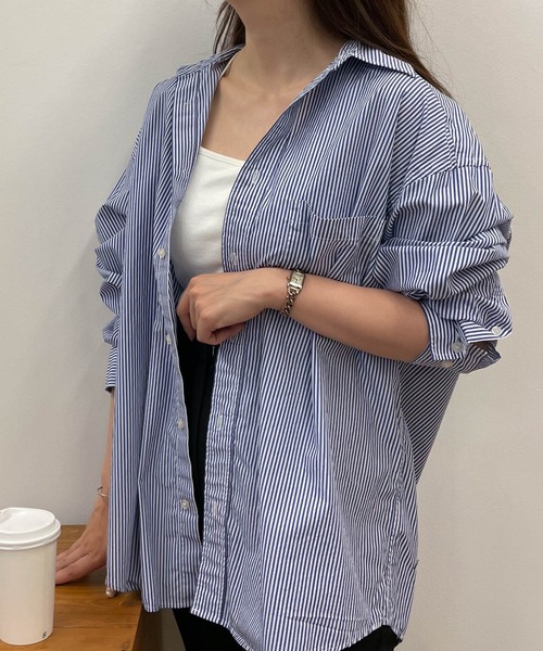 THE STANDARD(ザスタンダード)の「WEGO/パッカリングブロードシャツ(シャツ/ブラウス・メンズ・ブラック系その他4/サックスブルー/ベージュ/ブルー系その他4/ホワイト/パープル系その他4/ブラック系その他/グリーン系その他4・SMALL/MEDIUM/LARGE)」の7枚目の写真