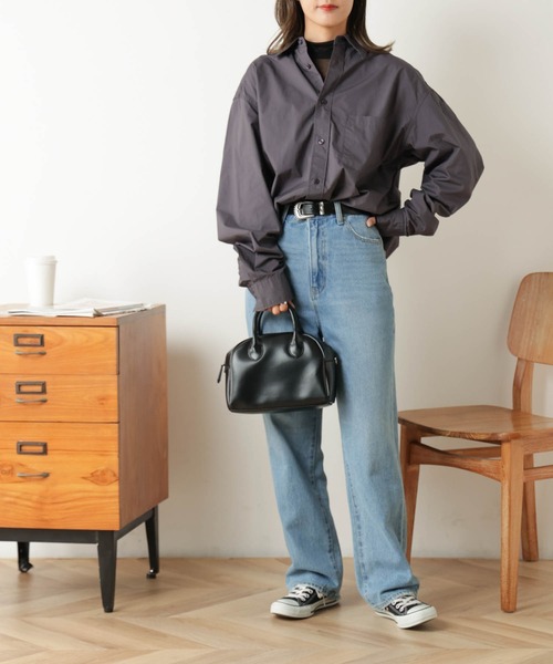 THE STANDARD(ザスタンダード)の「WEGO/パッカリングブロードシャツ(シャツ/ブラウス・メンズ・ブラック系その他4/サックスブルー/ベージュ/ブルー系その他4/ホワイト/パープル系その他4/ブラック系その他/グリーン系その他4・SMALL/MEDIUM/LARGE)」の12枚目の写真