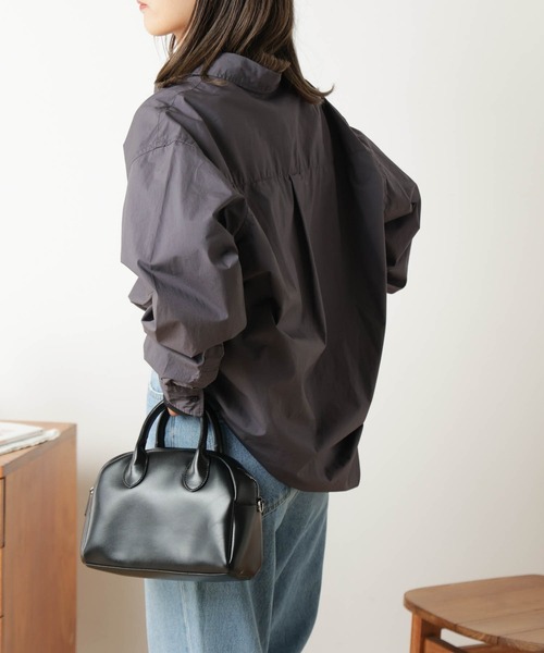 THE STANDARD(ザスタンダード)の「WEGO/パッカリングブロードシャツ(シャツ/ブラウス・メンズ・ブラック系その他4/サックスブルー/ベージュ/ブルー系その他4/ホワイト/パープル系その他4/ブラック系その他/グリーン系その他4・SMALL/MEDIUM/LARGE)」の9枚目の写真