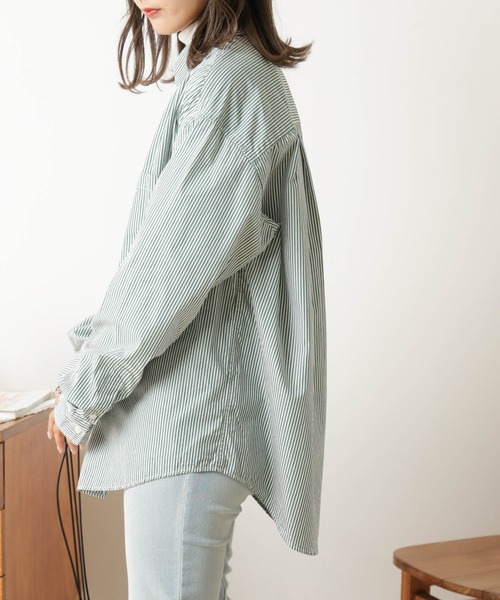 THE STANDARD(ザスタンダード)の「WEGO/パッカリングブロードシャツ(シャツ/ブラウス・メンズ・ブラック系その他4/サックスブルー/ベージュ/ブルー系その他4/ホワイト/パープル系その他4/ブラック系その他/グリーン系その他4・SMALL/MEDIUM/LARGE)」の18枚目の写真