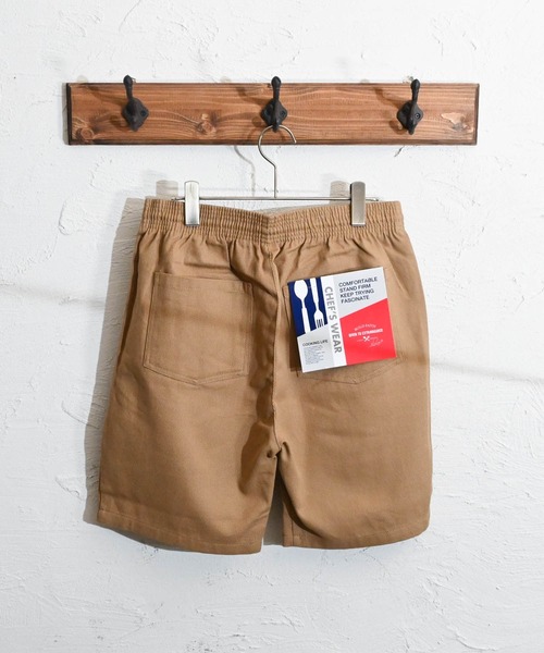 Anytime Songs(エニータイムソングス)の「ツイルシェフショーツ(その他パンツ・メンズ・ブラック/パープル/オリーブ/ホワイト/ベージュ/ネイビー/カーキ・MEDIUM/X-LARGE/LARGE/SMALL)」の3枚目の写真