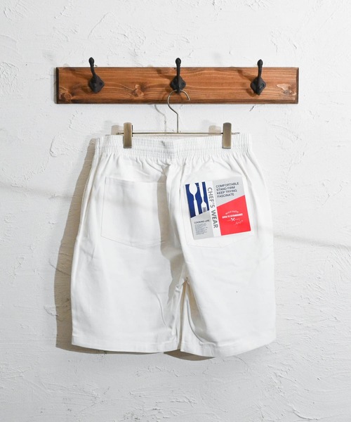 Anytime Songs(エニータイムソングス)の「ツイルシェフショーツ(その他パンツ・メンズ・ブラック/パープル/オリーブ/ホワイト/ベージュ/ネイビー/カーキ・MEDIUM/X-LARGE/LARGE/SMALL)」の1枚目の写真