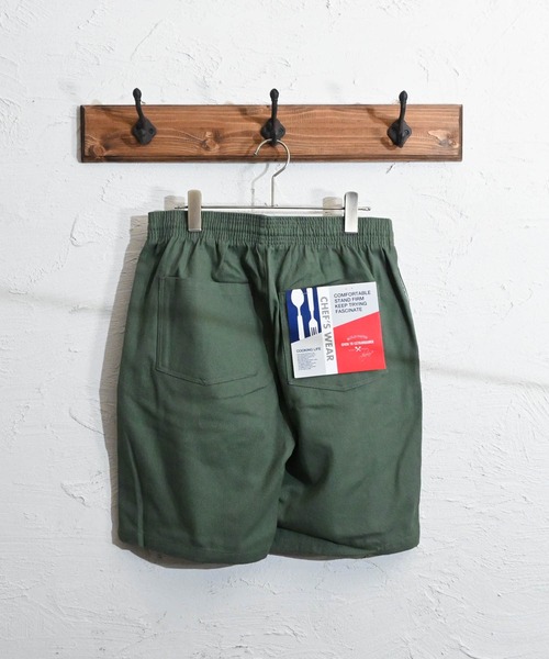 Anytime Songs(エニータイムソングス)の「ツイルシェフショーツ(その他パンツ・メンズ・ブラック/パープル/オリーブ/ホワイト/ベージュ/ネイビー/カーキ・MEDIUM/X-LARGE/LARGE/SMALL)」の4枚目の写真