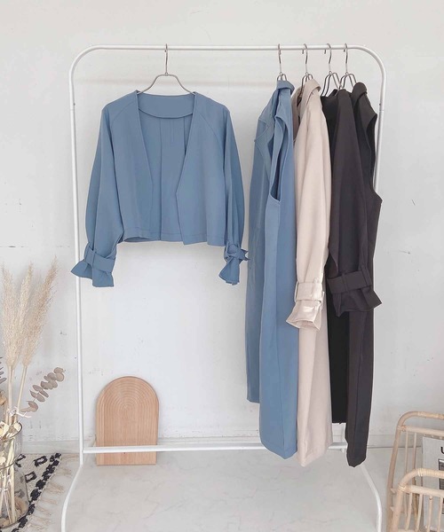 AS KNOW AS plus(アズノゥアズプラス)の「●3WAYレイヤード マルチウェイトレンチコート(トレンチコート・レディース・ブラック/ブルー/ライトベージュ・FREE)」の9枚目の写真