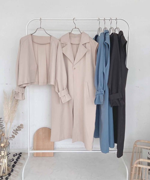 AS KNOW AS plus(アズノゥアズプラス)の「●3WAYレイヤード マルチウェイトレンチコート(トレンチコート・レディース・ブラック/ブルー/ライトベージュ・FREE)」の12枚目の写真