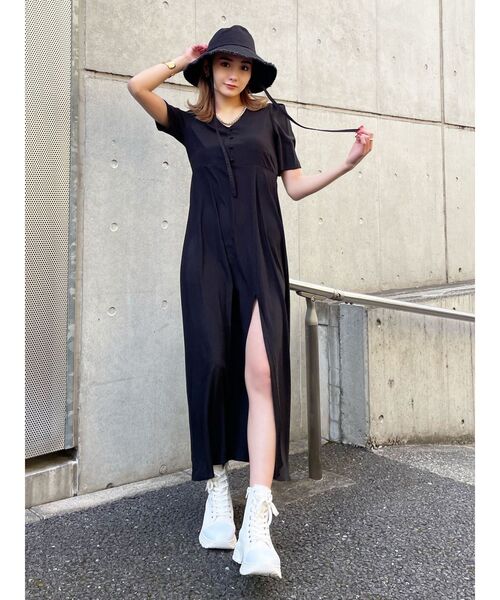 EMODA(エモダ)の「ハイトップタンクスニーカー(スニーカー・レディース・ホワイト/ブラック・SMALL/MEDIUM/LARGE)」の6枚目の写真