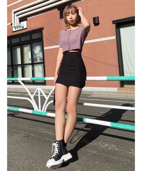 EMODA(エモダ)の「ハイトップタンクスニーカー(スニーカー・レディース・ホワイト/ブラック・SMALL/MEDIUM/LARGE)」の14枚目の写真