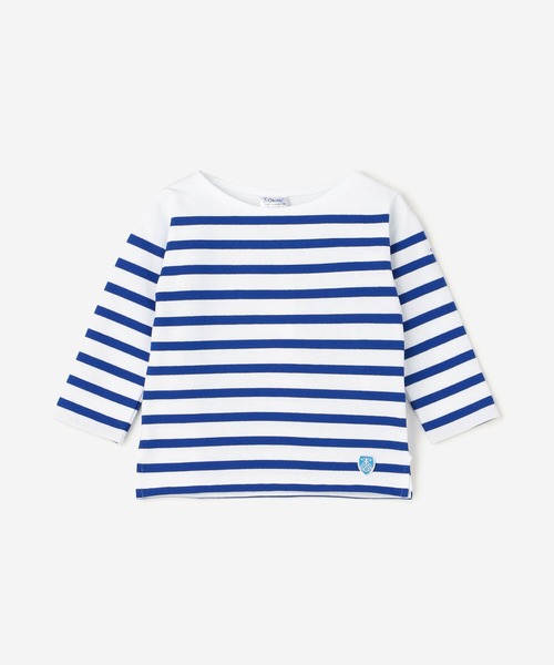 ORCIVAL(オーシバル)の「ORCIVAL | キッズ ラッセルフレンチセーラーTシャツ(Tシャツ/カットソー・キッズ・ブルー系その他・95/105/115/125/135)」の1枚目の写真