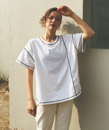 【ムラサキスポーツ別注】UNGRID/アングリッド  水陸両用 ルーズシルエット無地Tシャツ/ラッシュガードTシャツ 62308