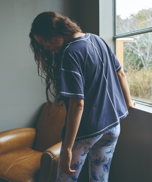 Ungrid（アングリッド）の「【ムラサキスポーツ別注】UNGRID/アングリッド  水陸両用 ルーズシルエット無地Tシャツ/ラッシュガードTシャツ 62308（Tシャツ/カットソー・レディース・グリーン/グレー/ベージュ/ホワイト・M）」の8枚目の写真