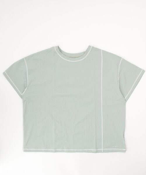 Ungrid（アングリッド）の「【ムラサキスポーツ別注】UNGRID/アングリッド  水陸両用 ルーズシルエット無地Tシャツ/ラッシュガードTシャツ 62308（Tシャツ/カットソー・レディース・グリーン/グレー/ベージュ/ホワイト・M）」の13枚目の写真